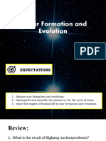 Stellar Formation and Evolution