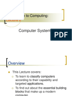 Introduction To Computing Lecture 2 Computer Systems