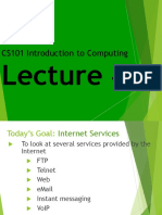 Introduction To Computing Lecture 4 Internet Services