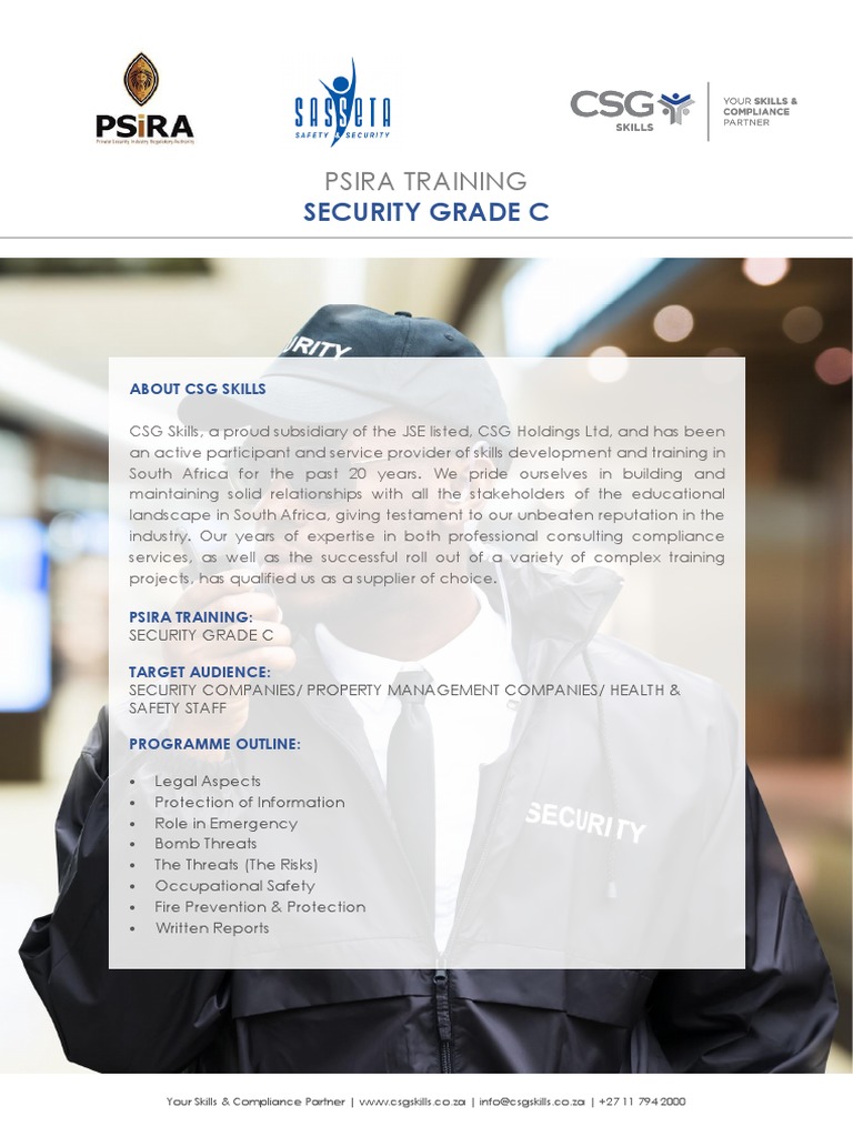Grade C Security Training Overview | PDF