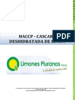 Manual HACCP - Cascara Deshidratada de Limon