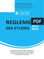 Règlement Des Études