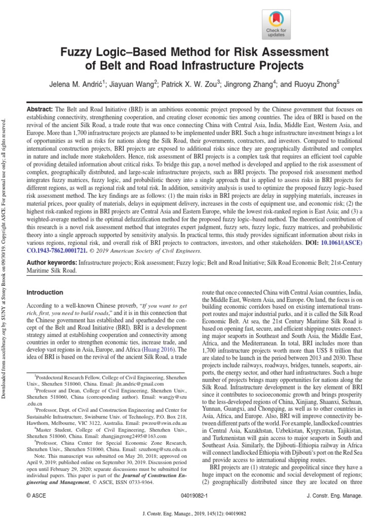 Fuzzy Logic Metodo en Bridges | PDF | Risk | Risk Assessment