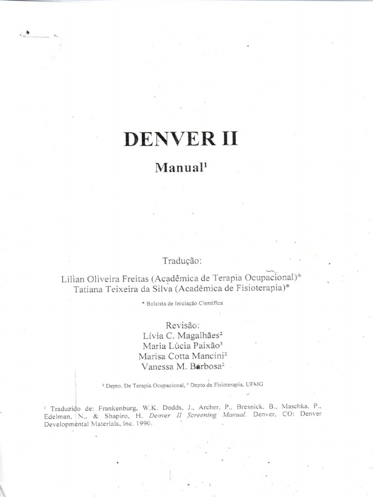 Denver II - Manual | PDF
