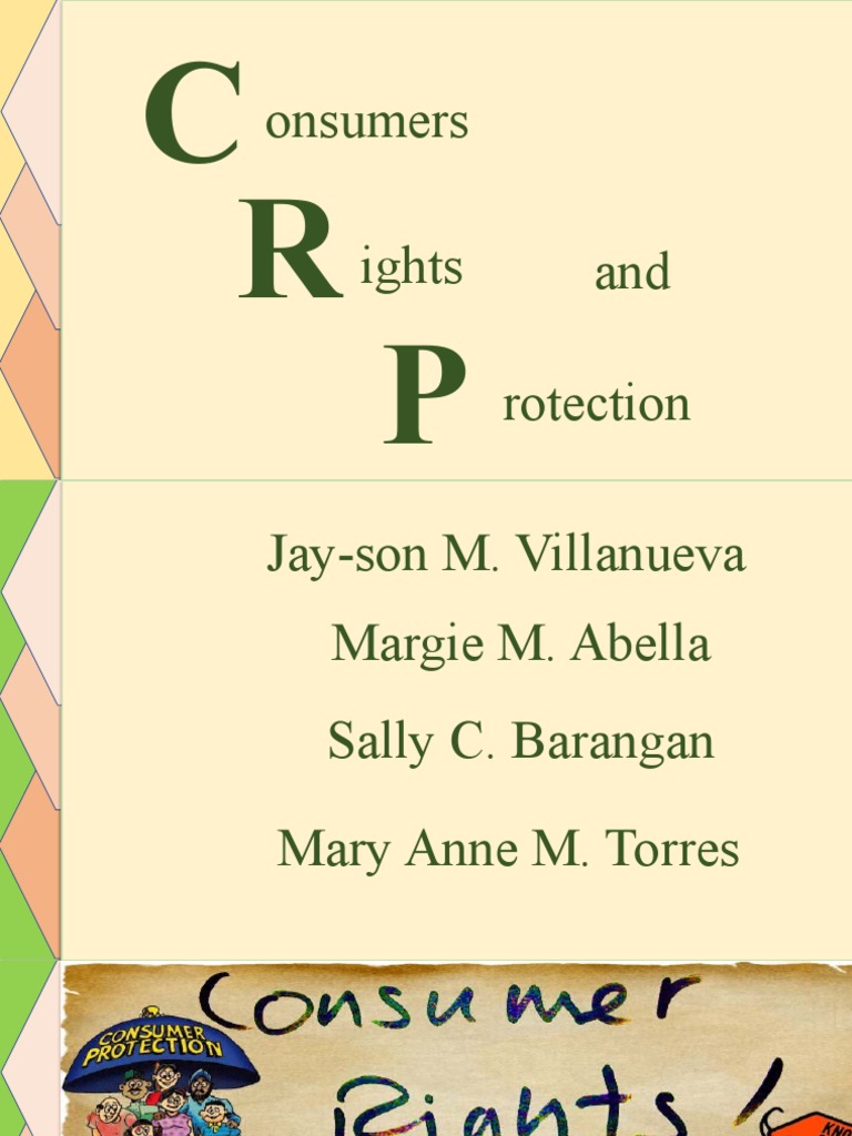 Consumer Rights and Protection1 PDF Consumer Protection Implied