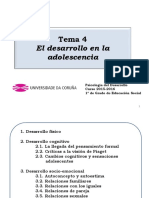 Tema 4 Desarrollo en La Adolescencia