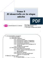 Tema 5 Desarrollo en La Etapa Adulta