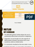 Phase 2 Activity 1 Integration MATLAB