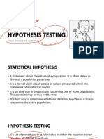 Hypothesis Testing and Ttest 2