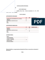 Autoevaluación Nutricional