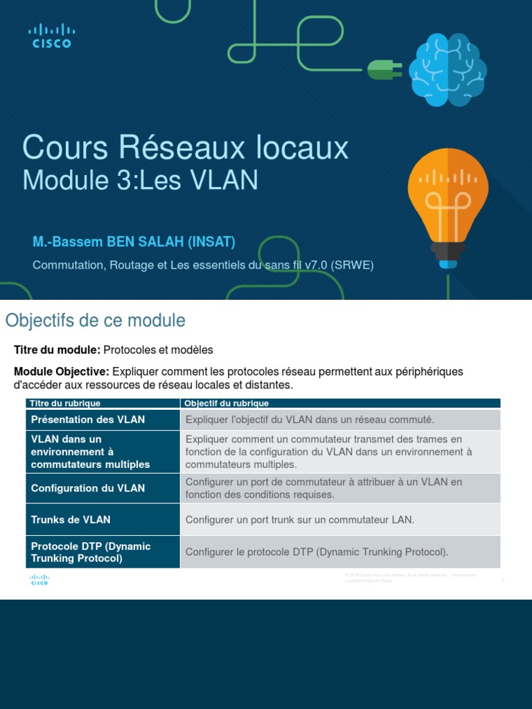 SRWE Module 3 VLAN | PDF | Ethernet | Architecture (Informatique)