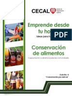 Guía de Aprendizaje No 4 “Conservación por azúcar”