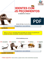 Acidentes com animais peçonhentos no ambiente de trabalho