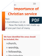 01-22-23 The Importance of Christian Service
