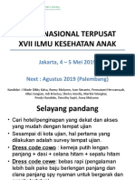 Ujian Nasional Terpusat Xvii Ilmu Kesehatan Anak: Jakarta, 4 - 5 Mei 2019 Next: Agustus 2019 (Palembang)