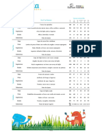 13 A 17 de Fevereiro: VE KJ VE Kcal Lip G AG. Sat G Açúc G Sal G