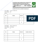 Daftar Hadir Pengawas Asesmen Madrasah