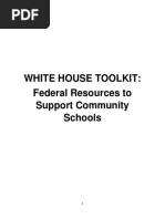 2023 01 13 WHITE HOUSE TOOLKIT - Federal Resources To Support Community Schools PDF