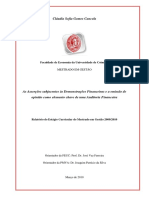 Cláudia Sofia Gomes Cancela: Faculdade de Economia Da Universidade de Coimbra