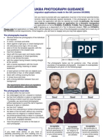 Ukba Photograph Guidance: For Immigration Applications Made in The UK (Version 04/2009)