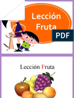 Lección Fruta