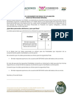 Consulta Seguimiento de Piezas y Aclaracion Aviso de Privacidad Integral