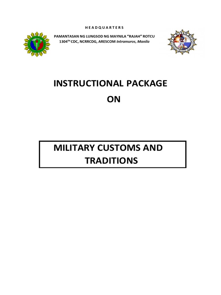 Military Customs and Traditions Guide | PDF | Social Science