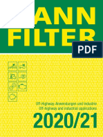 Mann Filter Catalog For Off Highway and Industrial Applicationss PDF