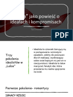 Lalka Jako Powieść o Ideałach I Kompromisach Kasia Chmielewska