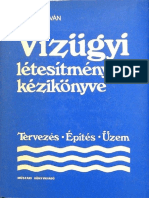 Vízügyi Létesítmények Kézikönyve - György István PDF