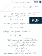 Hand Note - (Chapter-4.6) - Variation of Parameters PDF