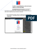 Procedimiento para Aplicar Compatibilidad de Internet Explorer en Microsoft EDGE