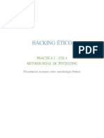 Hacking Ético: Práctica 2 - Ud1.4 Metodologías de Pentesting