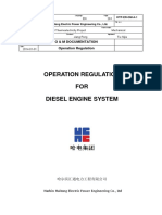 HTP-ER-OM-A-1 Operation Regulation For Diesel Engine System PDF