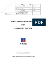 HTP-ER-OM-B-4 Maintenance Regulation For Chemistry System