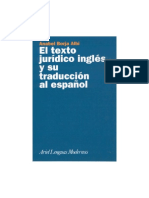 Equipo 3. El Texto Jurídico Inglés y Su Traducción Al Español PDF