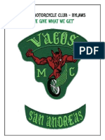 Vagos Motorcycle Club Bylaws PDF