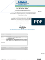 Certificado SENAI TI