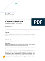 L'insécurité Urbaine - PDF