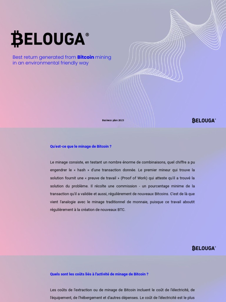 Minage Bitcoin Écologique: Plan 2023 | PDF | Bitcoin | Crytomonnaies