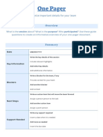 One Pager Doc in Black and White Blue Light Blue Classic Professional Style