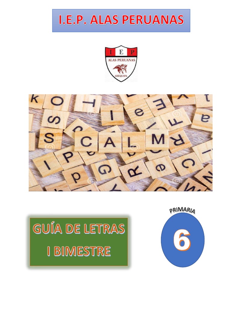 6 Letras - I Bimestre | PDF | Comunicación | Palabra
