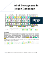 The Triad of Pentagrams in The Basque Language