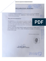 Declaracion Jurada de Alquiler de Minidepartamento