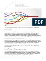 Why systematic reviews matter