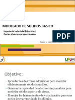 Modelado de Solidos Basico: Ingeniería Industrial (Ejercicios) Enviar Al Correo Proporcionado