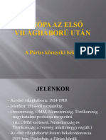 Európa Az Első Világháború Után: A Párizs Környéki Békék