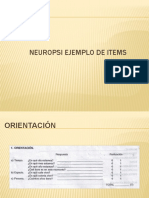 Calificacion de Neuropsi
