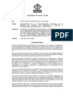 10 Directiva 19 de 2020 (PGN - Medidas Laborales)