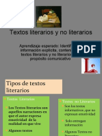 Textos Literarios y No Literarios